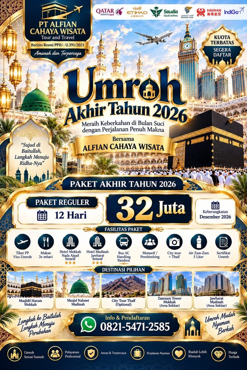 Umroh Akhir Tahun 2026